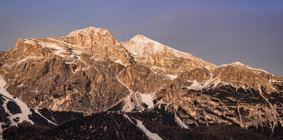 cortina d'ampezzo, mountain, italy, ski mountain, mountain range, pine forest, trees, snow, travel, scenic, nature
